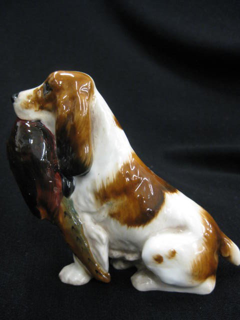 Royal Doulton Figurine of Setter with Pheasant, H: HN #1029, 3 1/2", excellent.