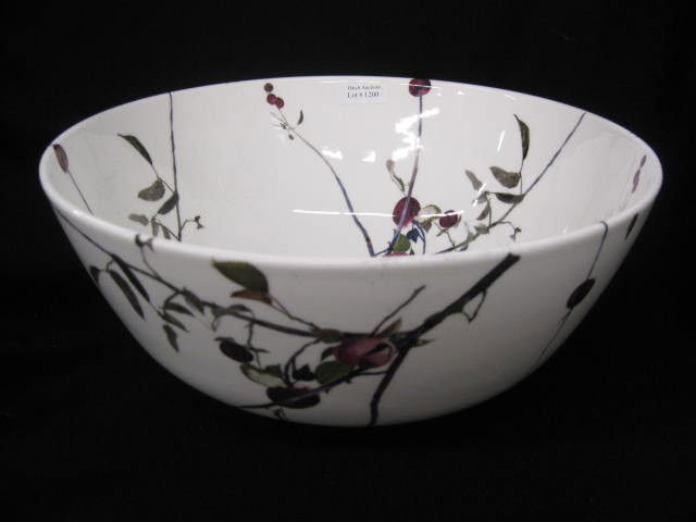 Royal Doulton "Andrew Wyeth" Porcelain Bowl, appl: apple decor, 12 3/4" diameter, 5 1/2" deep, excellent.