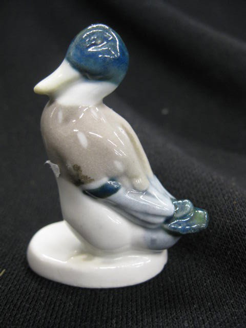 Royal Copenhagen Porcelain Figurine of a Duck, on: on rock, 2 1/2", excellent.