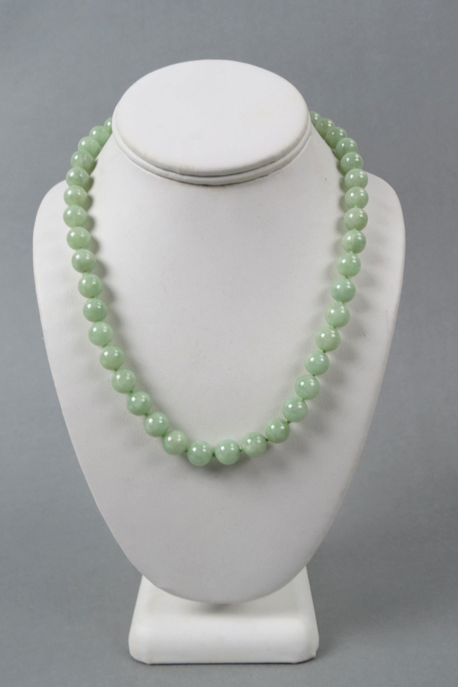Jade Bead & 14K Gold Necklace, (1 of 7)