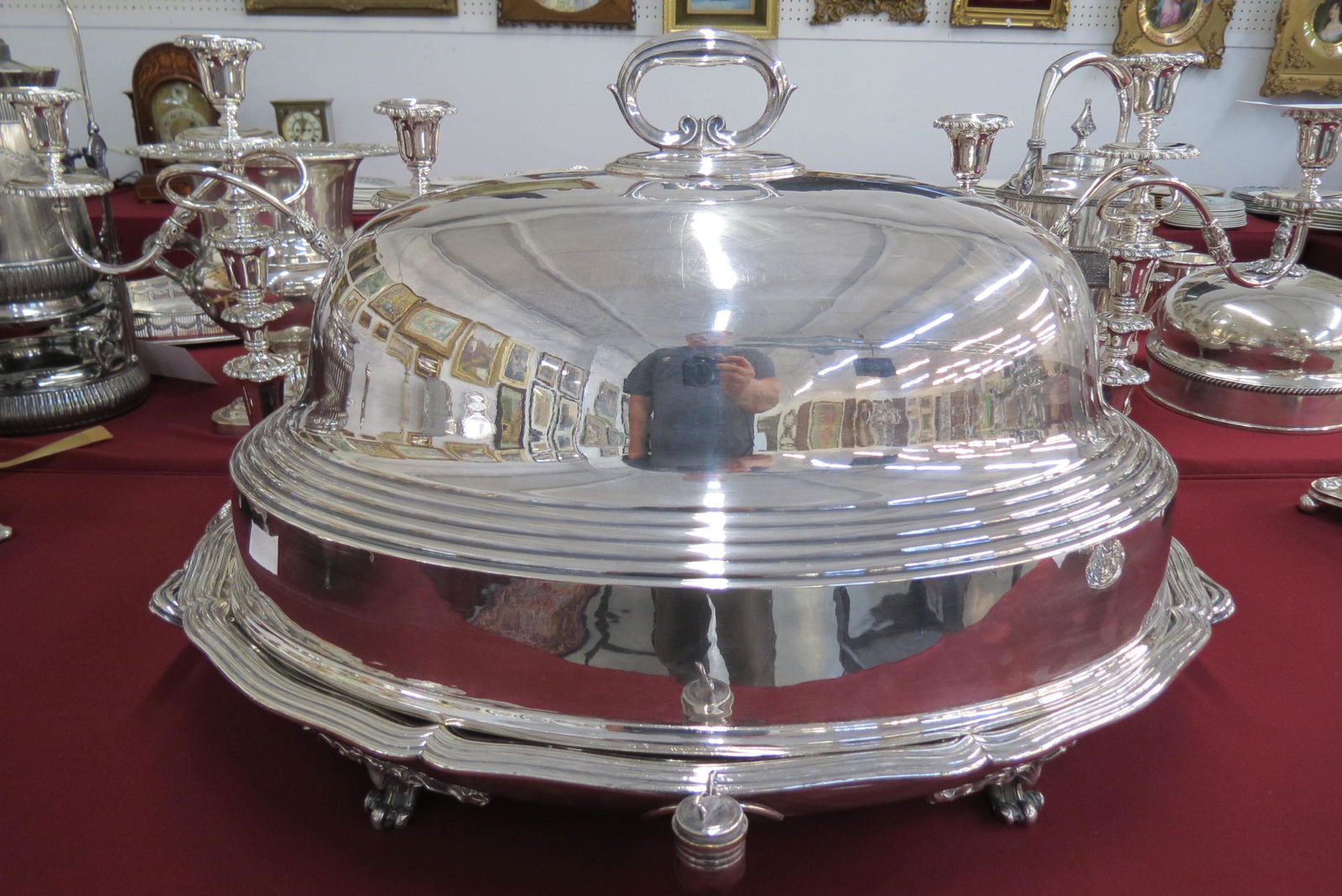 Christopfle French Silverplate Large Warming Dome, (1 of 6)