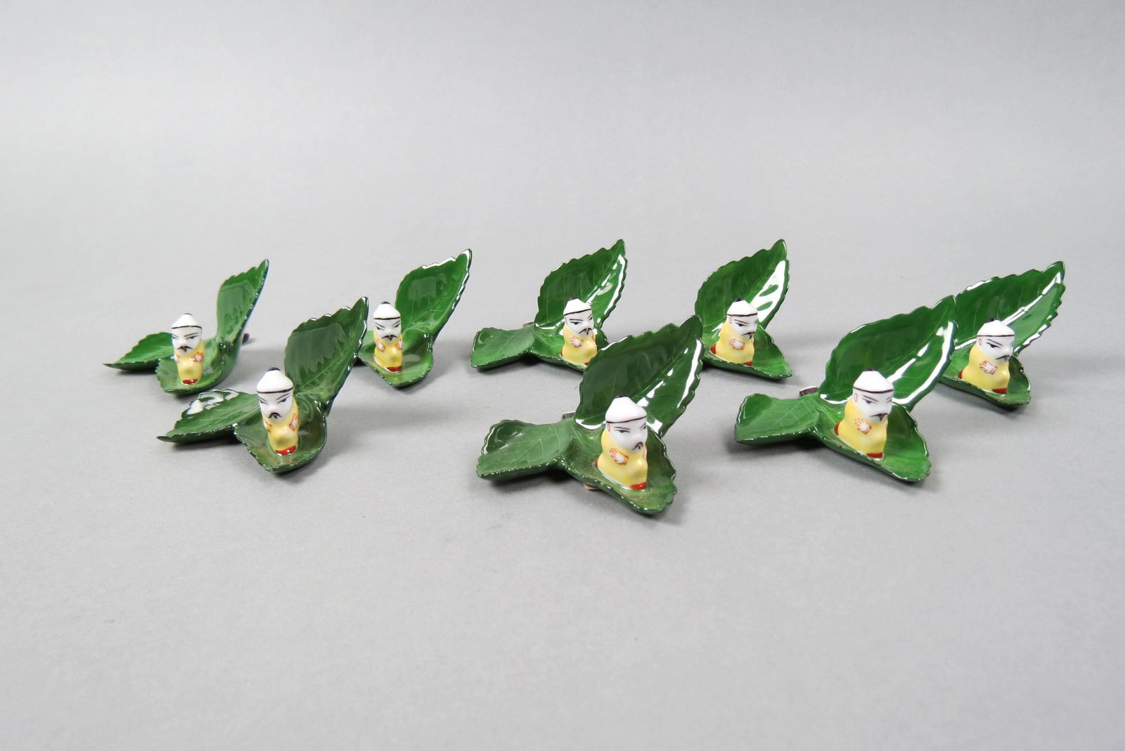 8 Herend Porcelain Place Card Holders, (1 of 4)