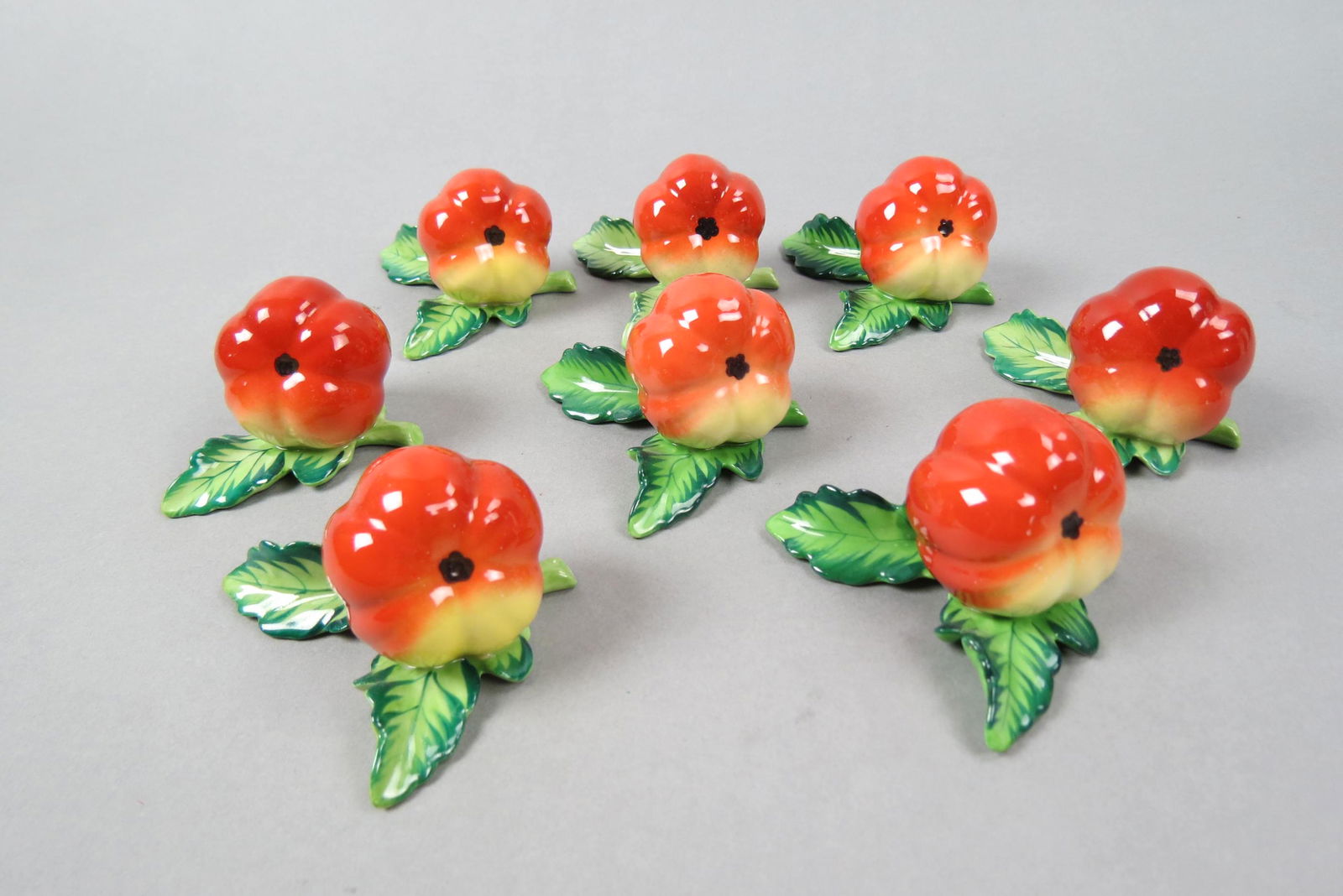 8 Herend Porcelain Place Card Holders, (1 of 4)