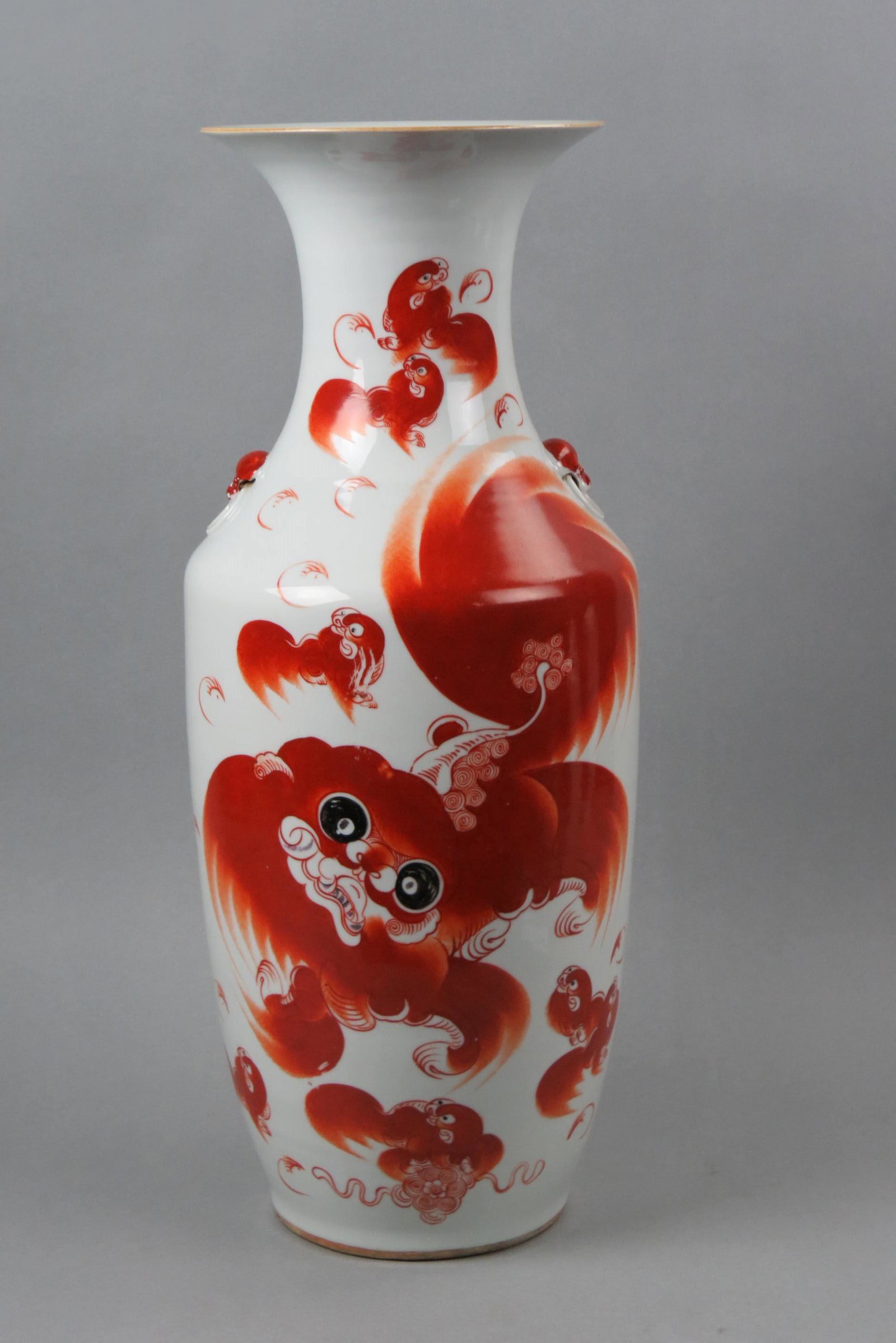 Chinese Porcelain Baluster Floor Vase, 23" tall, (1 of 5)
