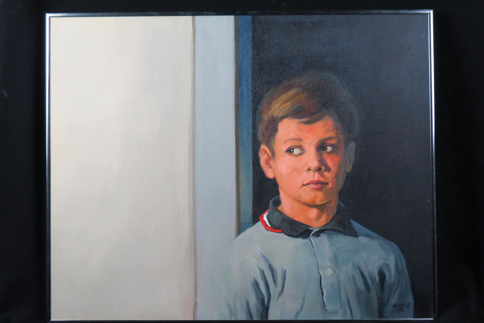 Kalthell????, oil, Young Man in Doorway (1 of 5)