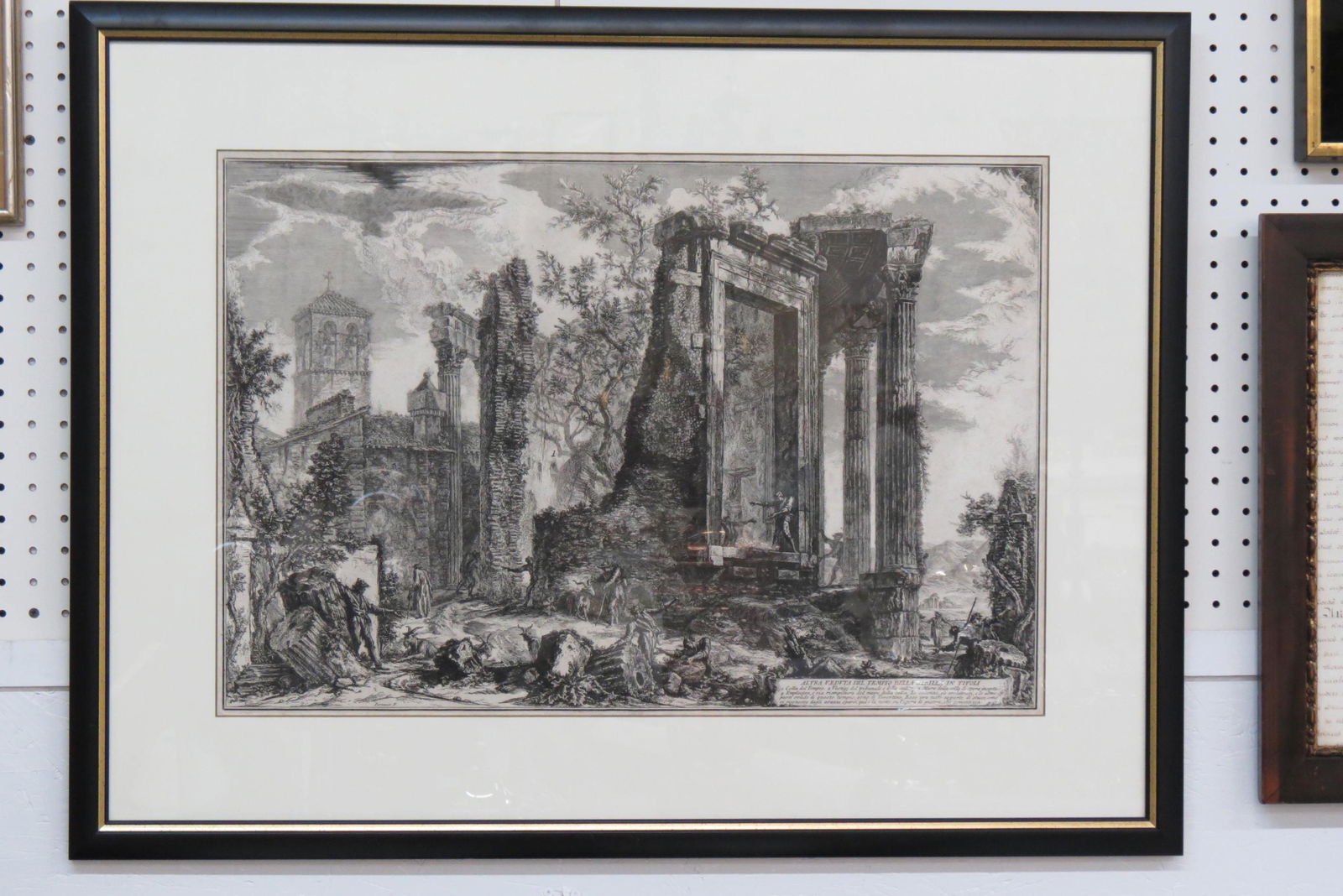 Giovanni Battista Piranesi, etching, Temple (1 of 4)