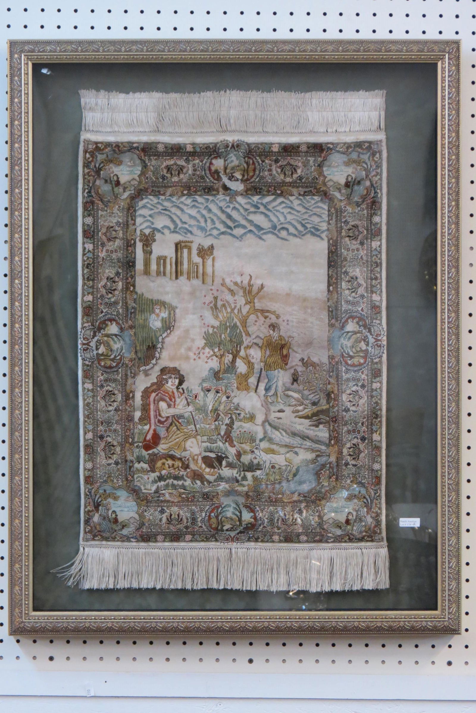 Superb Silk Pictorial Handmade Rug, (1 of 10)