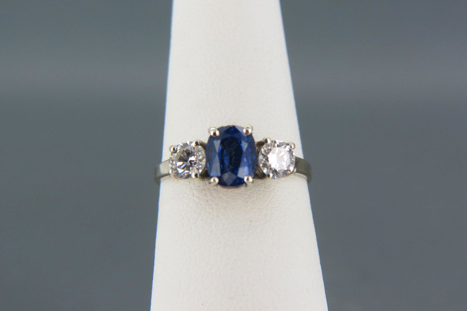 Sapphire & Diamond 14K Gold Ring, (1 of 5)