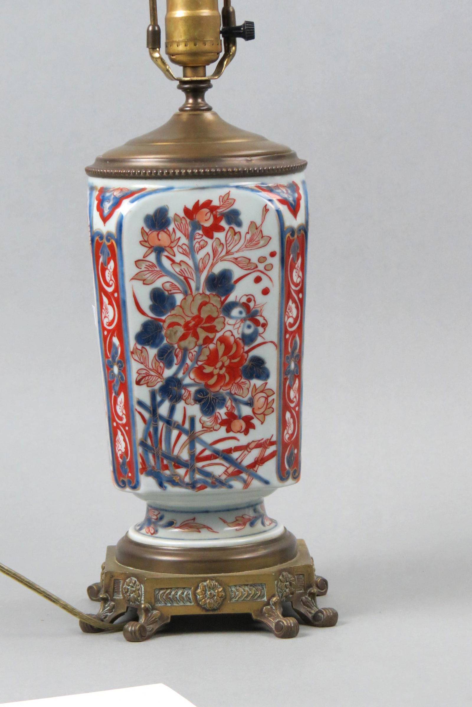 Chinese Imari Porcelain Lamp, (1 of 3)