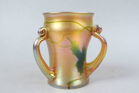 Tiffany Favrile Art Glass Loving Cup,