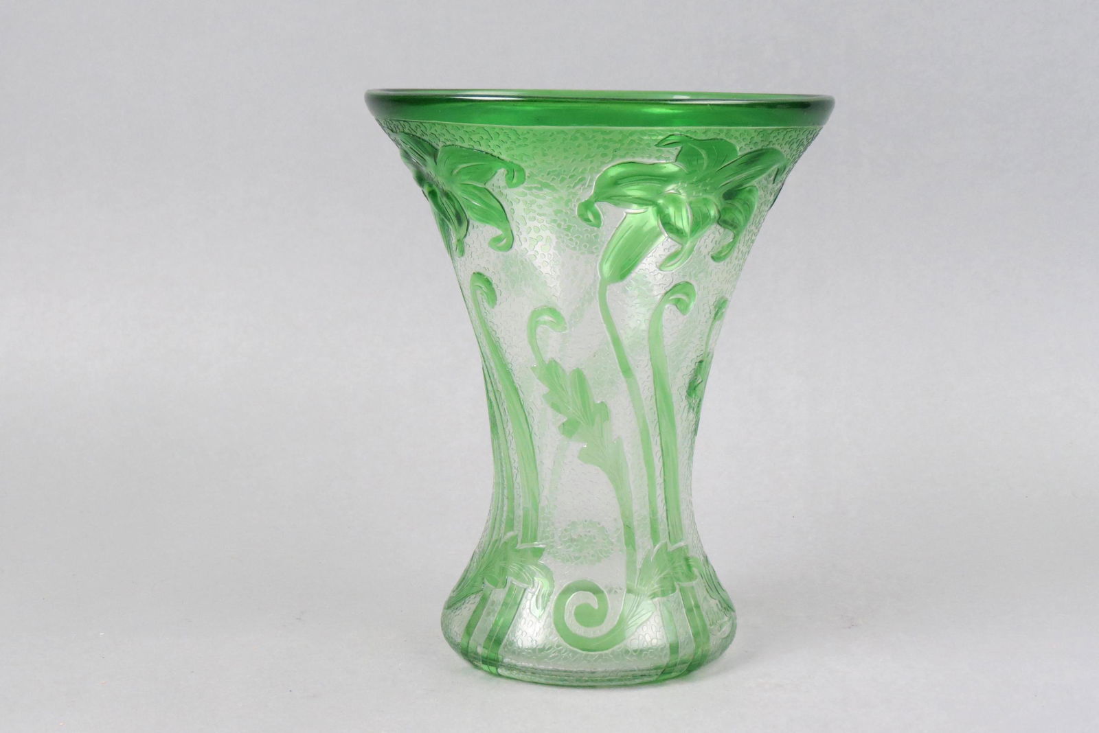 Webb Cameo Art Glass Vase, artist Ludwig Kny, (1 of 6)
