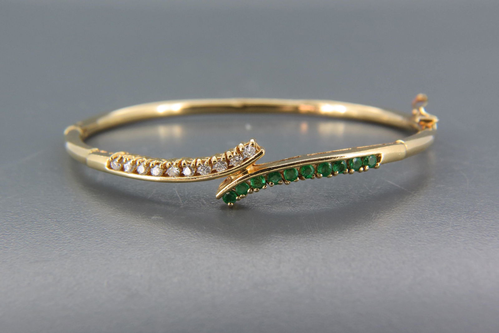 Emerald & Diamond 14K Gold Bracelet, (1 of 6)