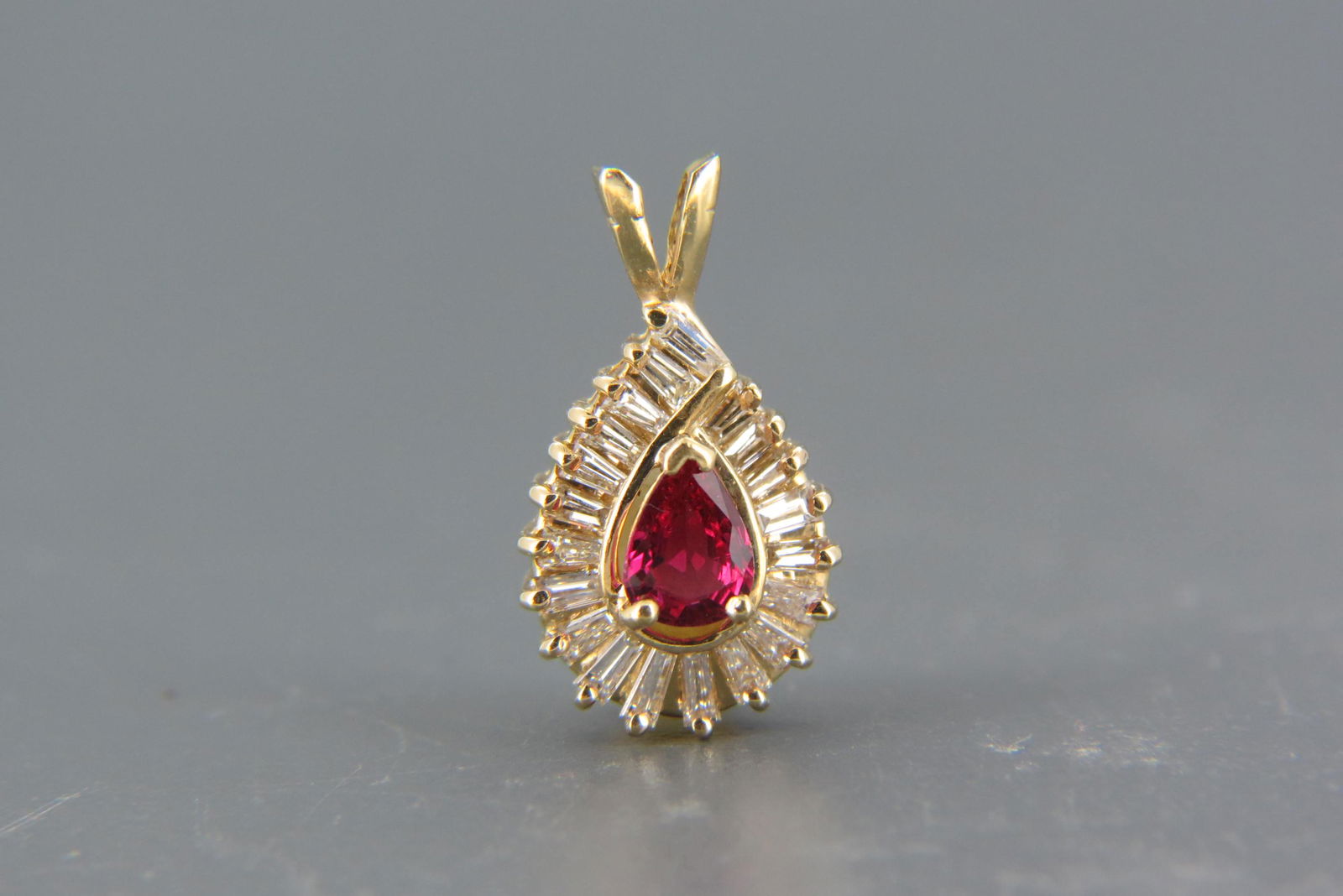Ruby & Diamond 14K Gold Pendant, (1 of 5)