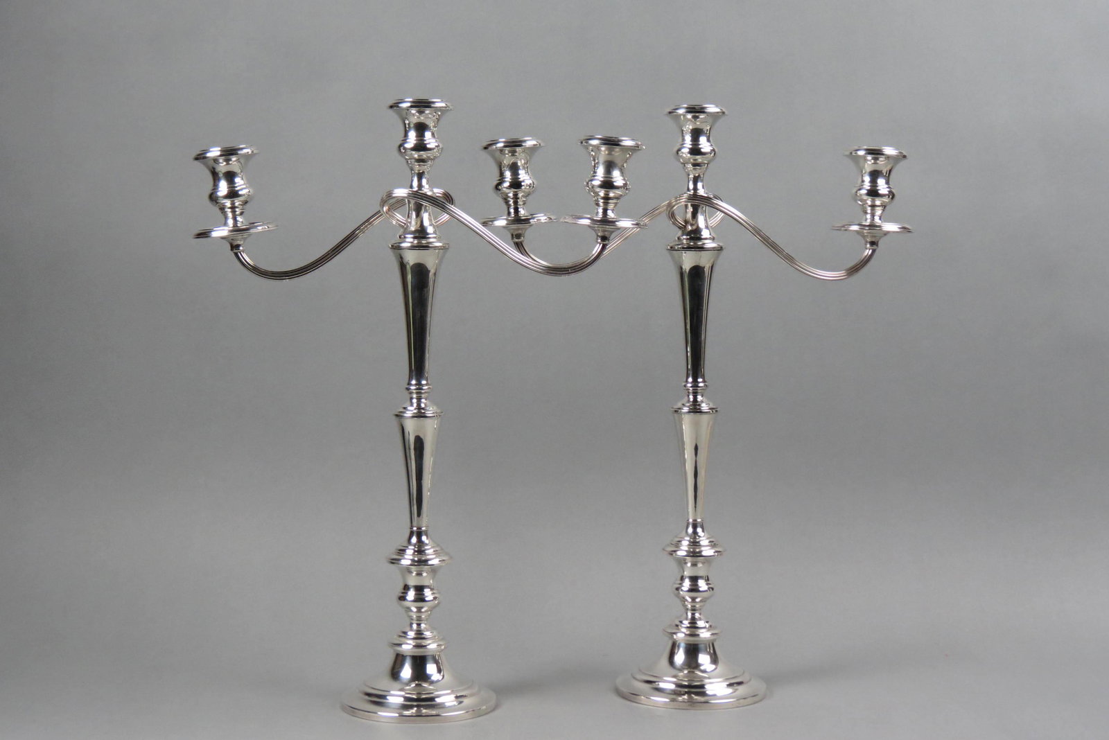 Pair of Gorham Sterling Candelabra, large size, (1 of 5)