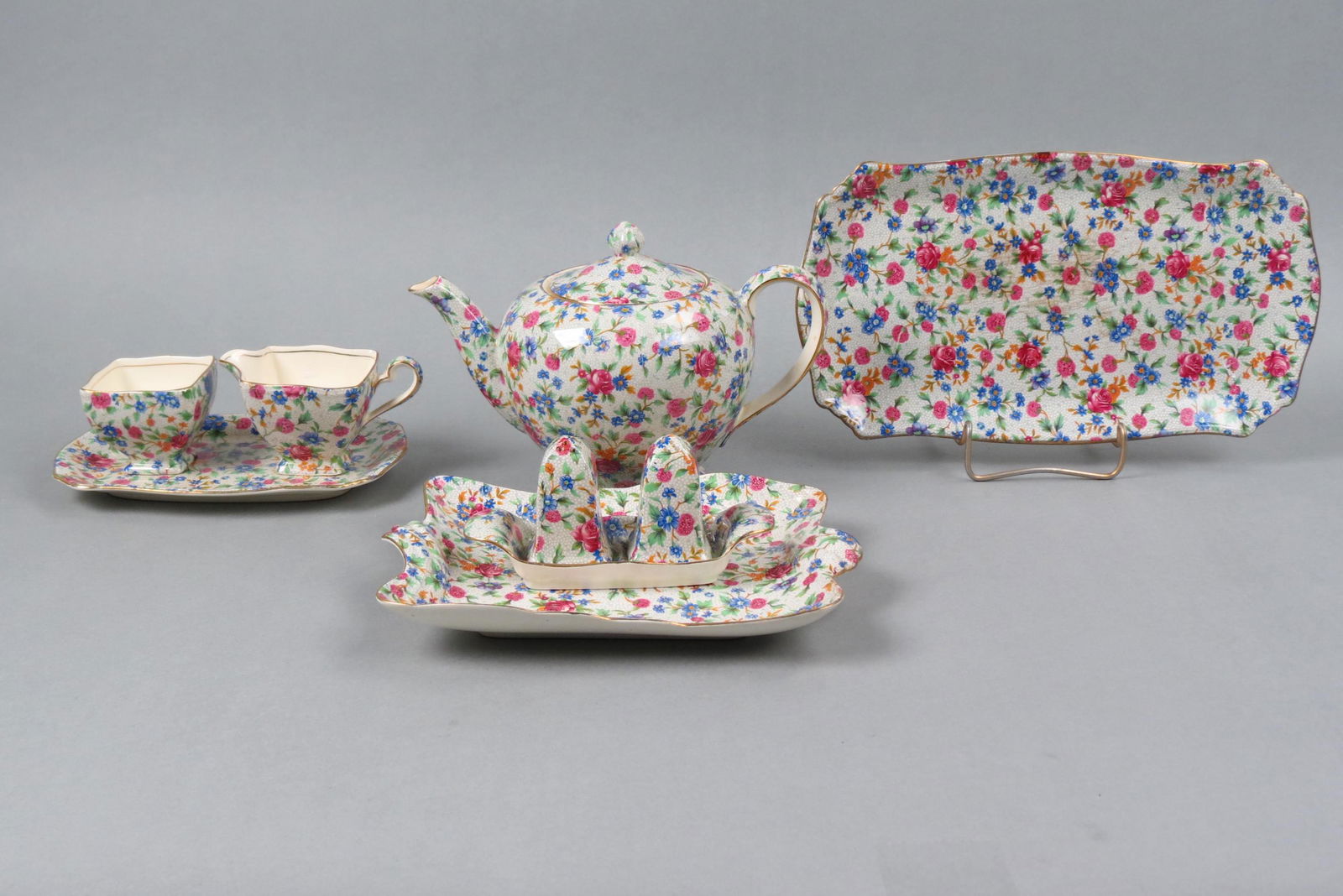 9 pcs. Royal Winton "Old Cottage Chintz", (1 of 6)