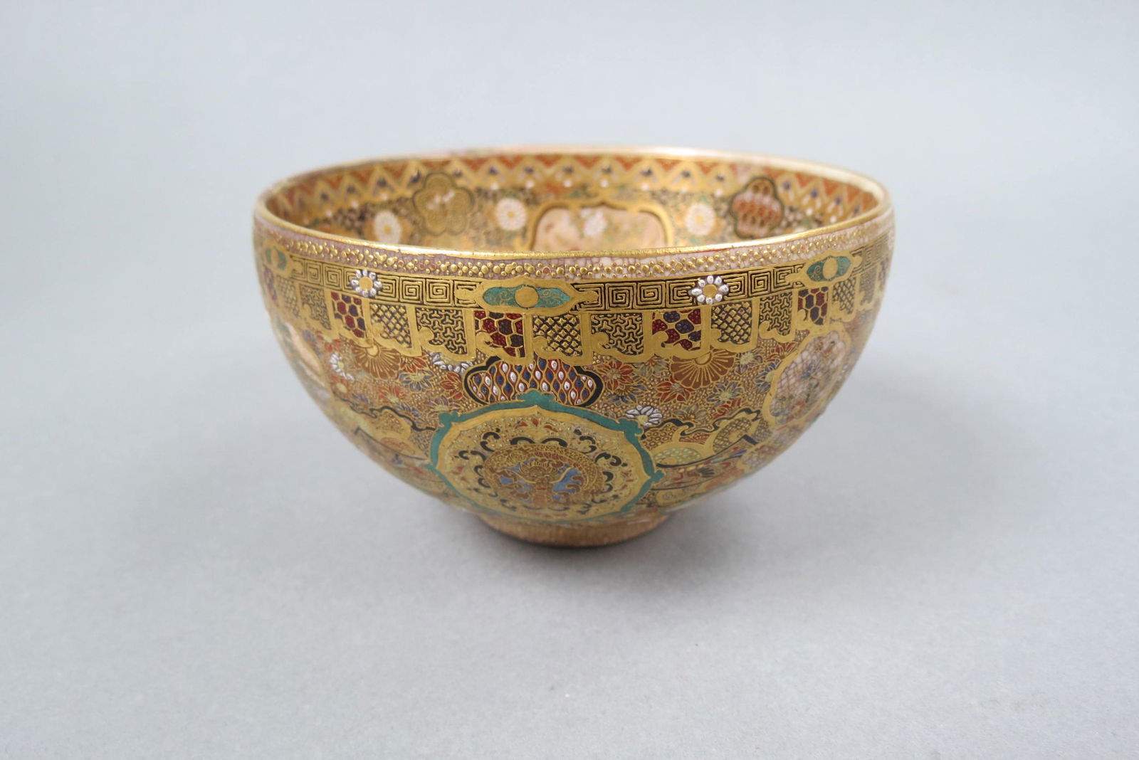 Japanese Satsuma Pottery Cup or Bowl, (1 of 6)