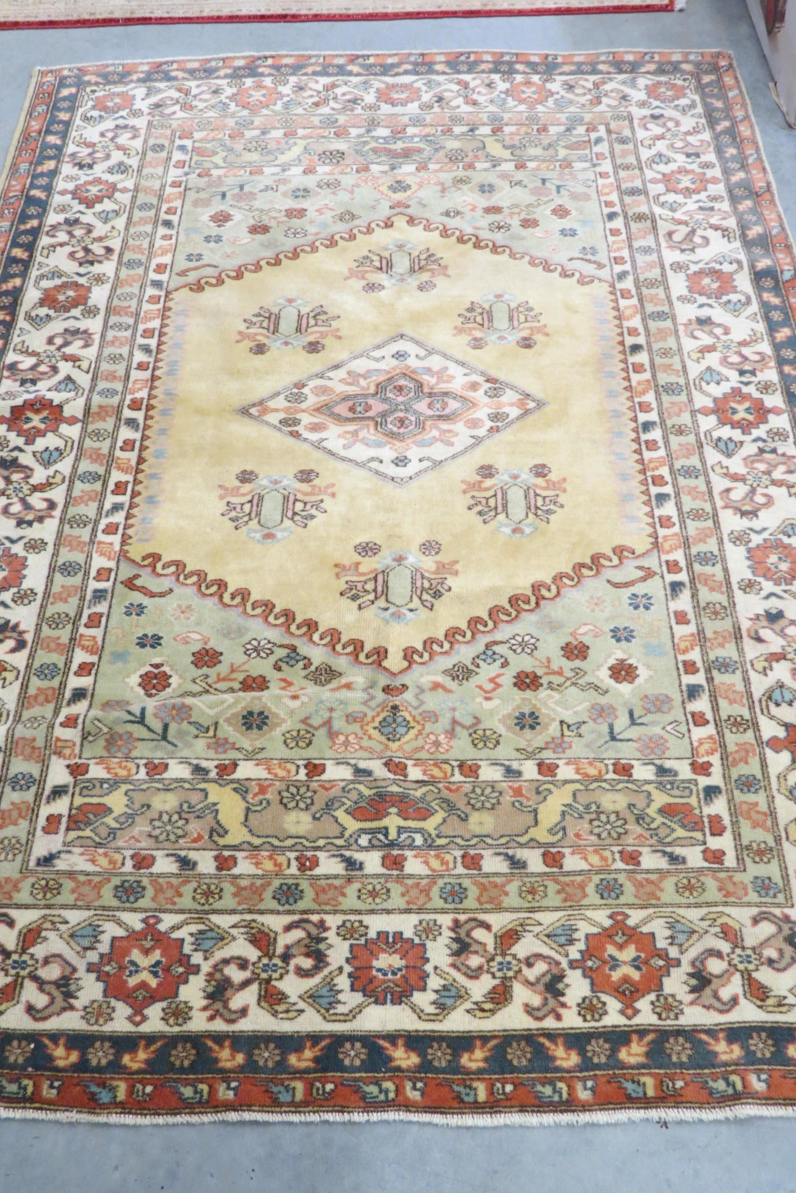 Oushak Turkish Handmade Rug, (1 of 6)
