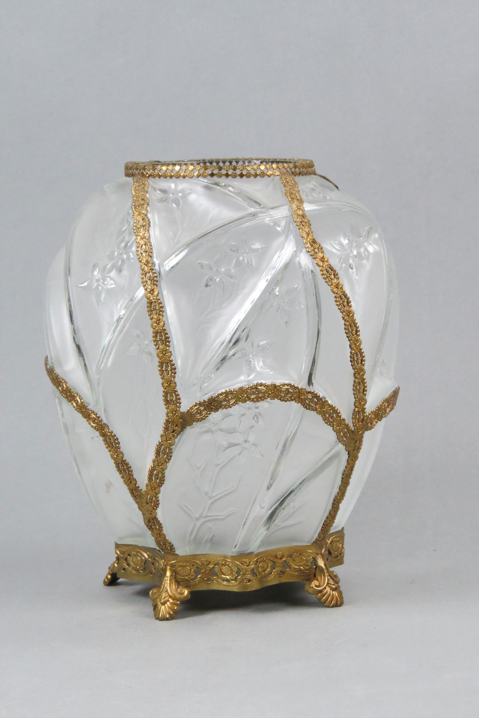 Consolidated Glass Vase with Gilt Metalwork, (1 of 5)