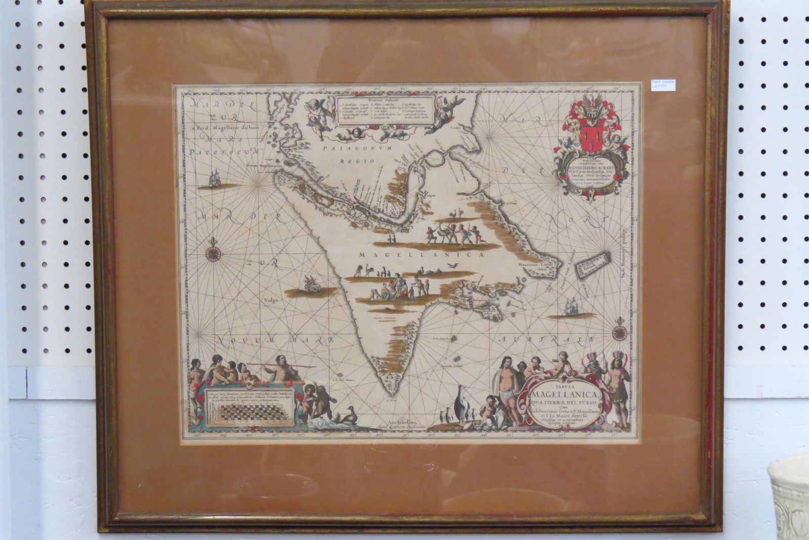 18th Century Hand Colored Map, "Magellanica", (1 of 8)