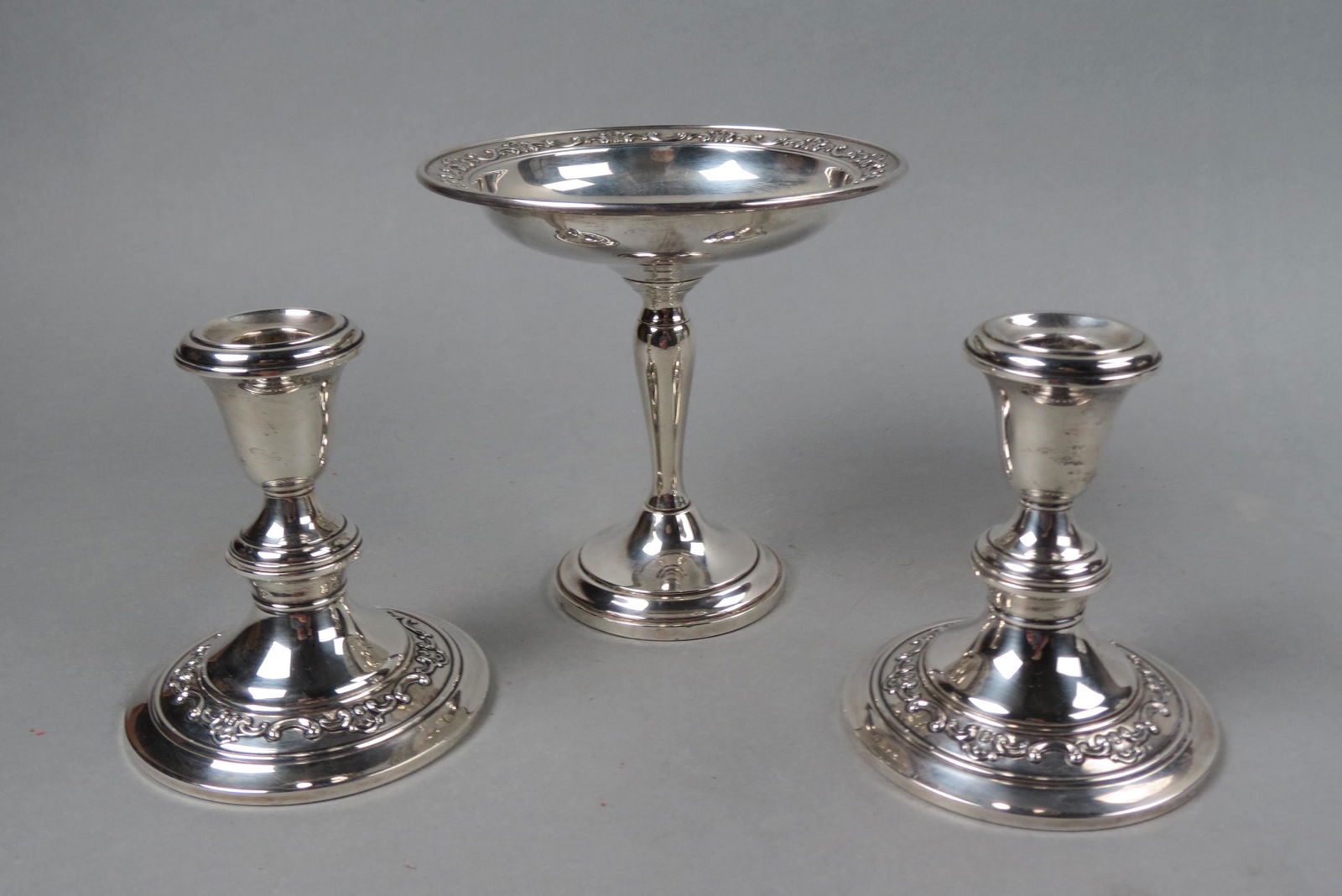 3 pcs. Gorham Strasbourg Sterling Holloware; (1 of 5)