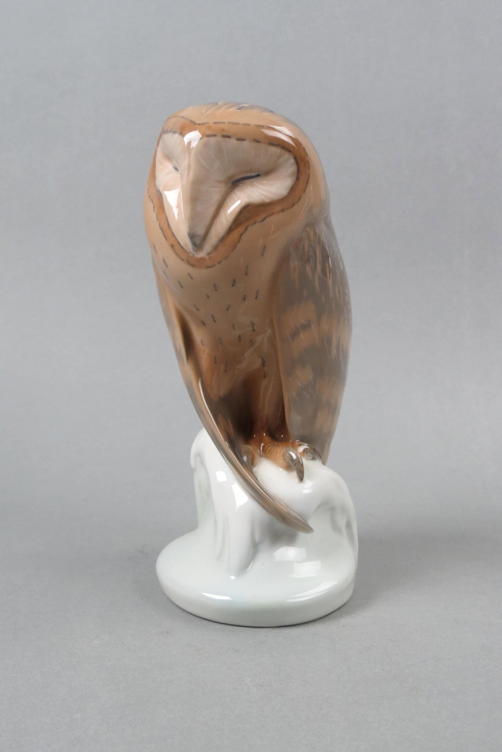Royal Copenhagen Porcelain Figurine of a Barn Owl: #273, 8 1/2", excellent.