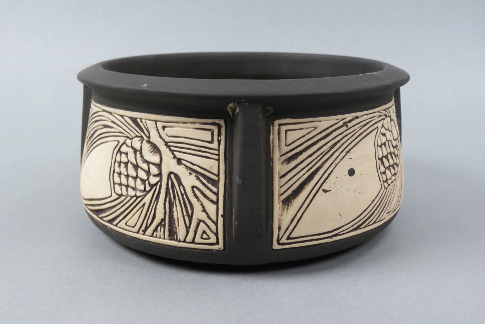 Weller Pottery "Claywood" Bowl, (1 of 4)