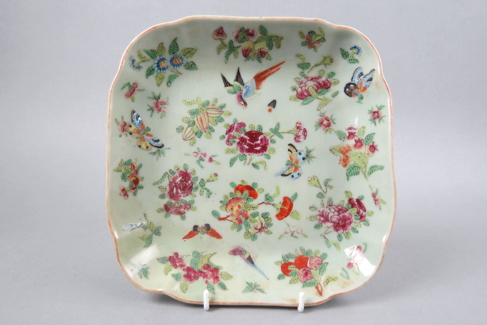 Asian Celedon Porcelain Serving Dish, (1 of 4)