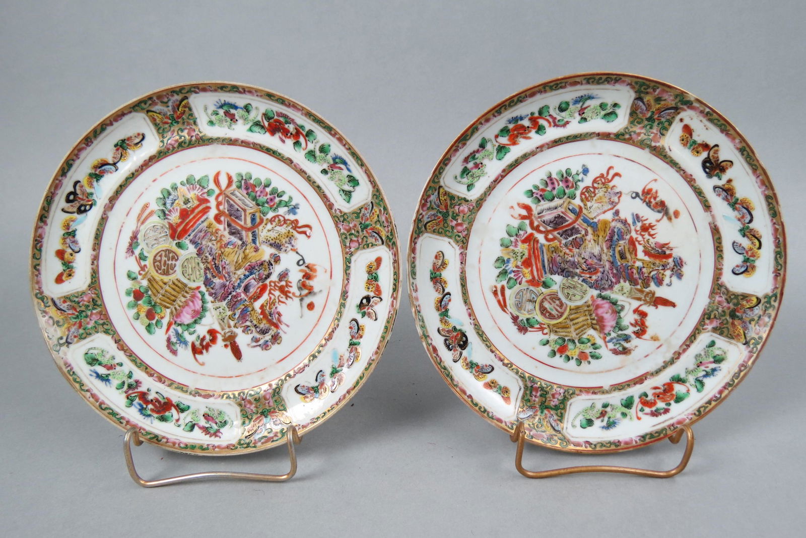 Pair of Chinese Porcelain Plates, (1 of 5)