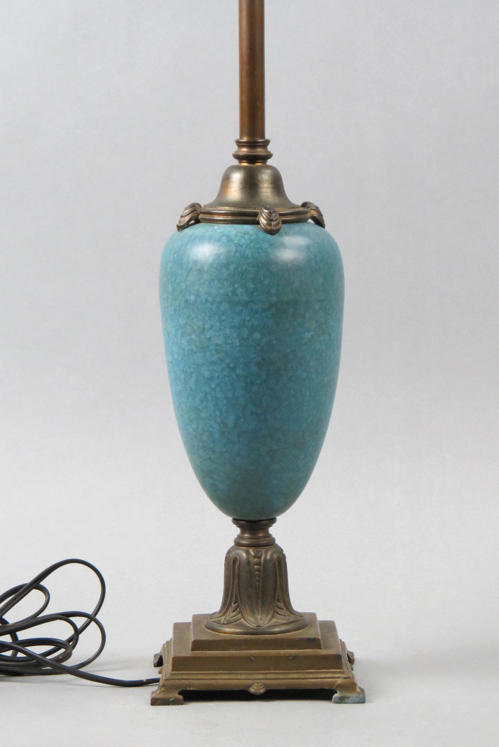 Arts & Crafts Pottery Lamp, (1 of 9)