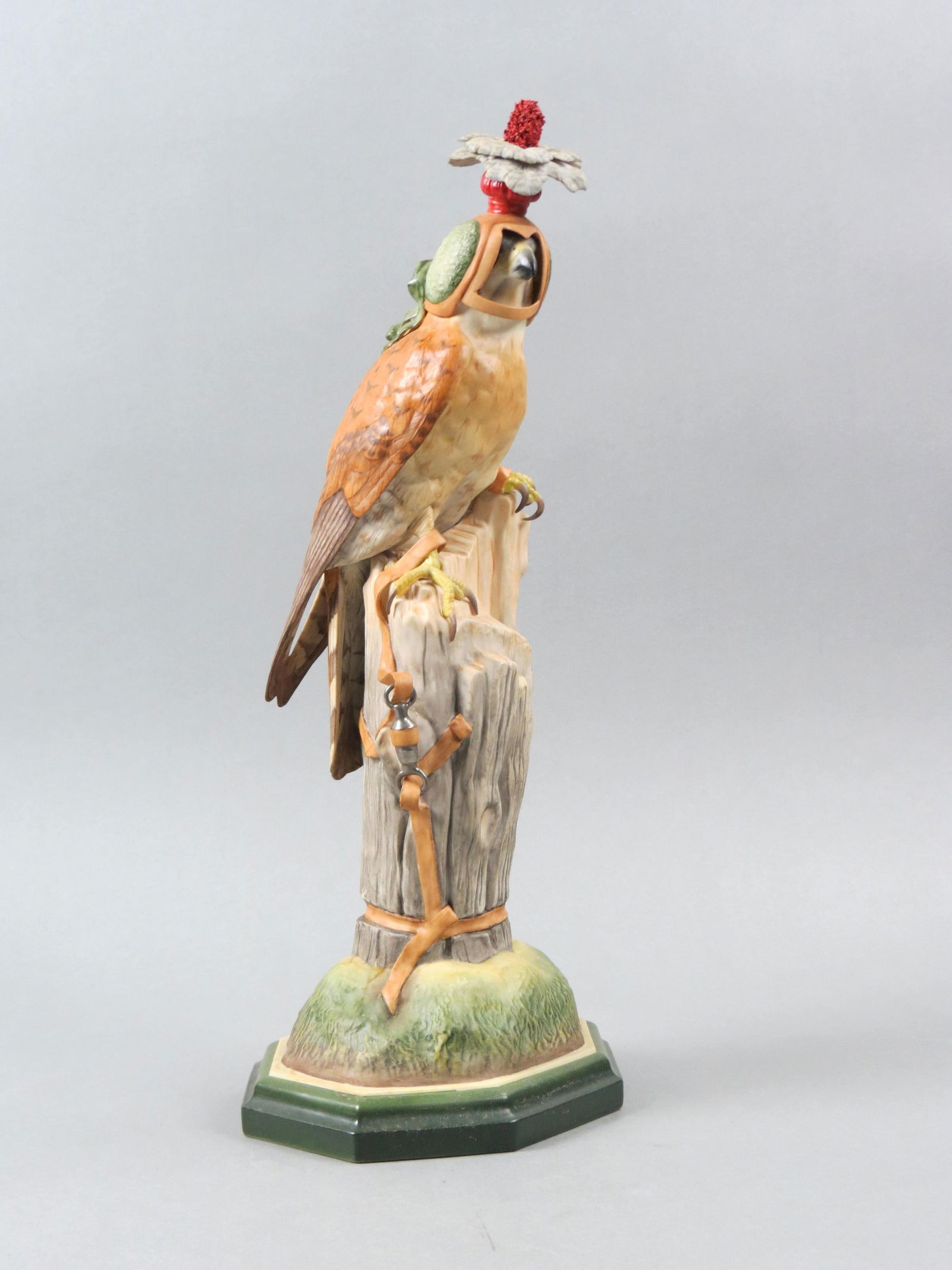 Boehm Porcelain Figurine "Kestrel Falcon", model #492-J, 16 1/2" tall. (1 of 6)