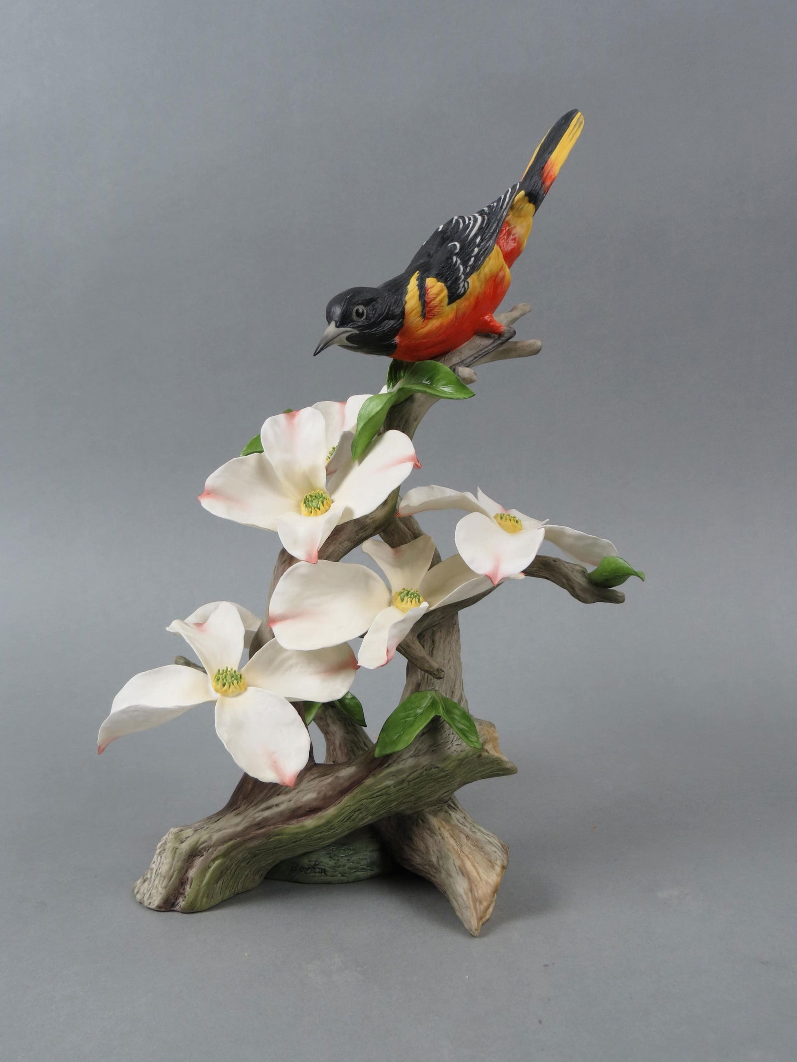 Boehm Figurine "Northern Oriole with Dogwood", #40453, porcelain, #91 of a limited special  edition (1 of 6)