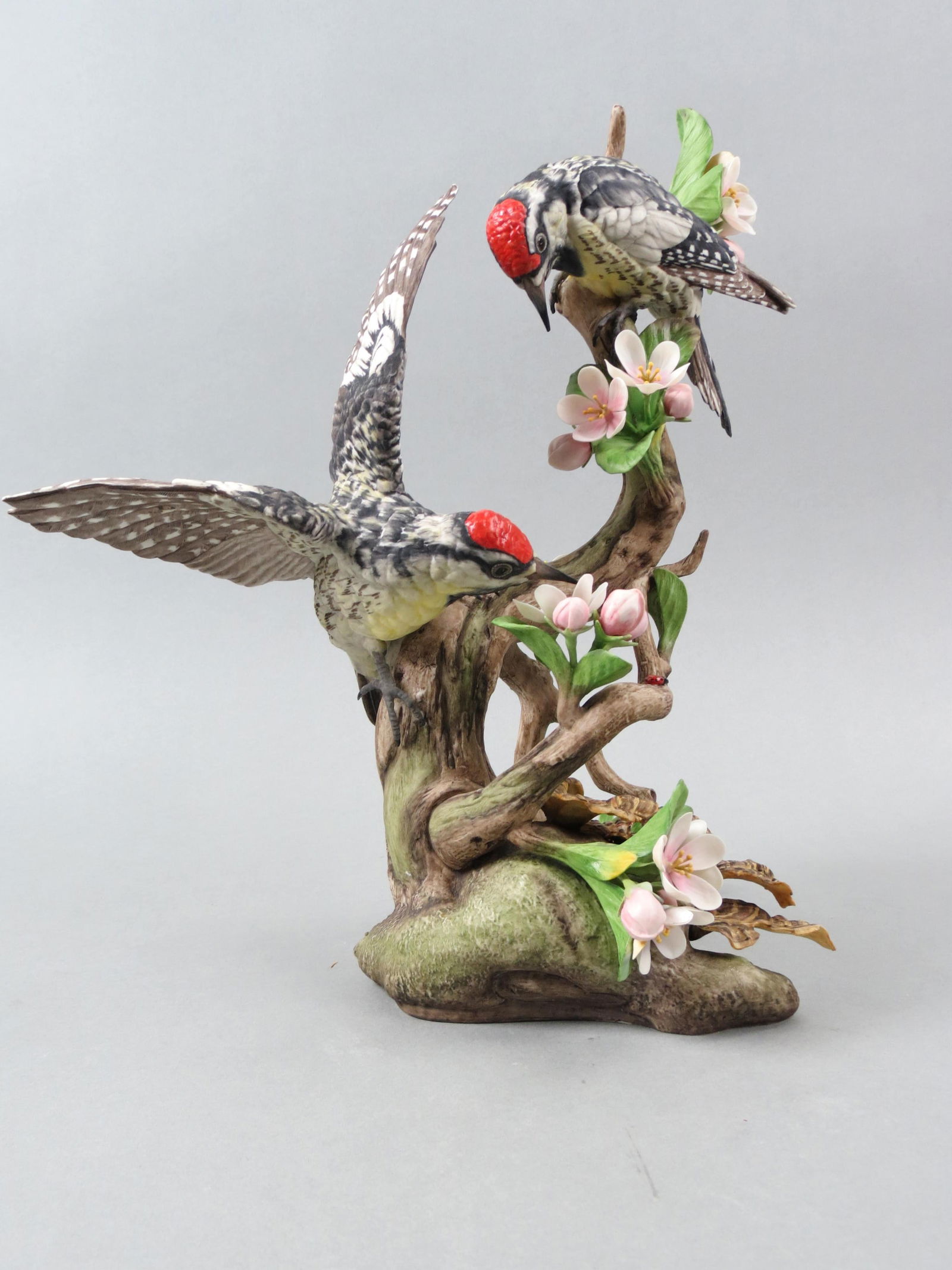 Boehm Porcelain Figurine Yellow Bellied Sapsucker, #400-18, limited edition, 13 1/2" tall, 13" wide. (1 of 9)