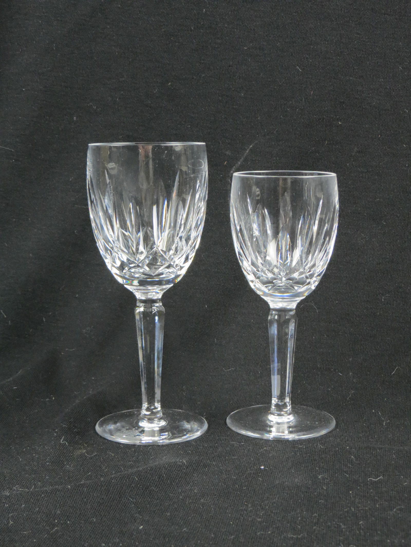 12 pcs.Waterford Cut Crystal "Kildare" Stemware, includes 8 claret wines (6 1/2") and 4 smaller (1 of 4)