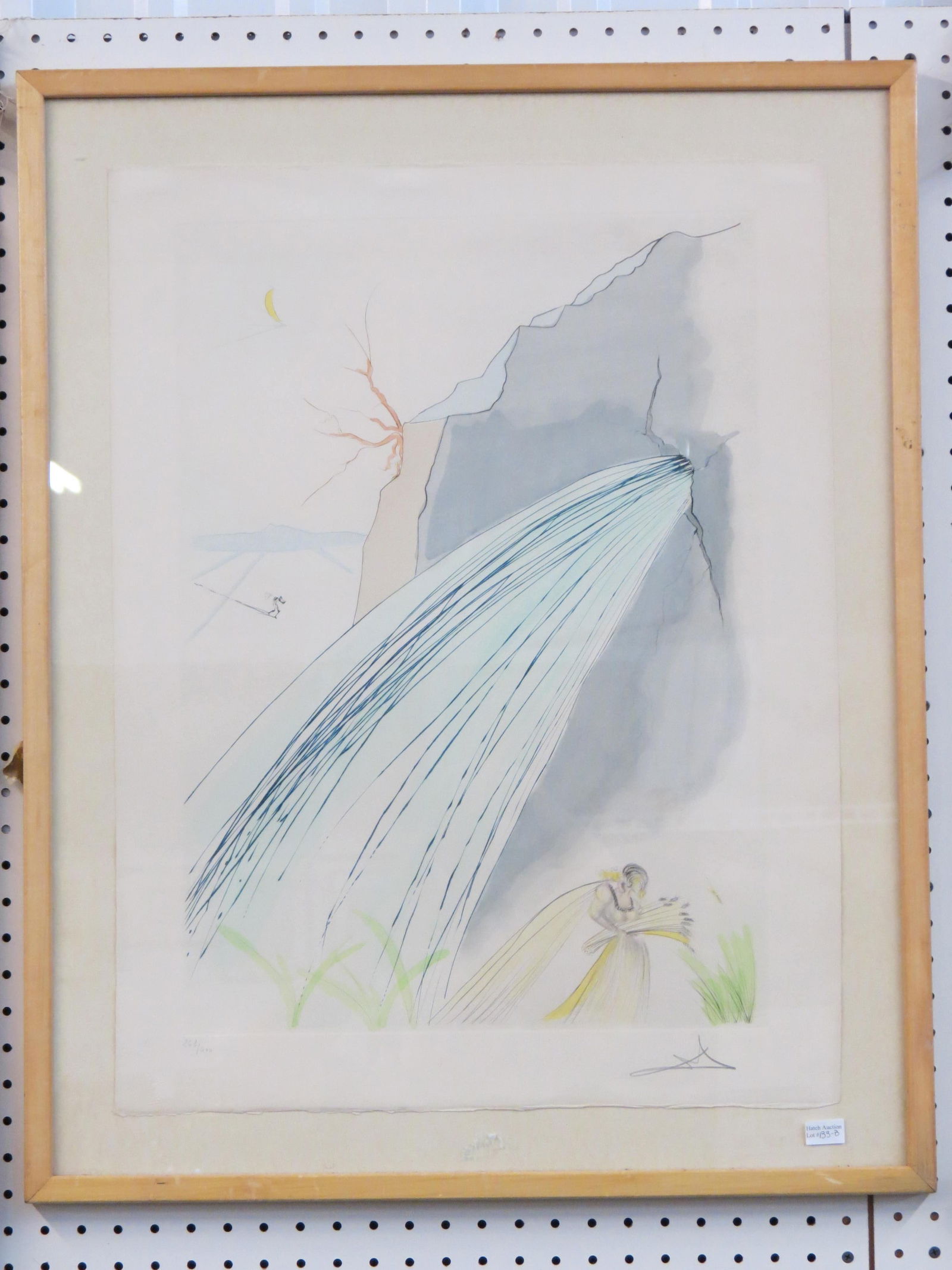 Salvador Dali, lithograph, "The Rock", from Our Historical Heritage series, image area 22  1/2" X (1 of 5)