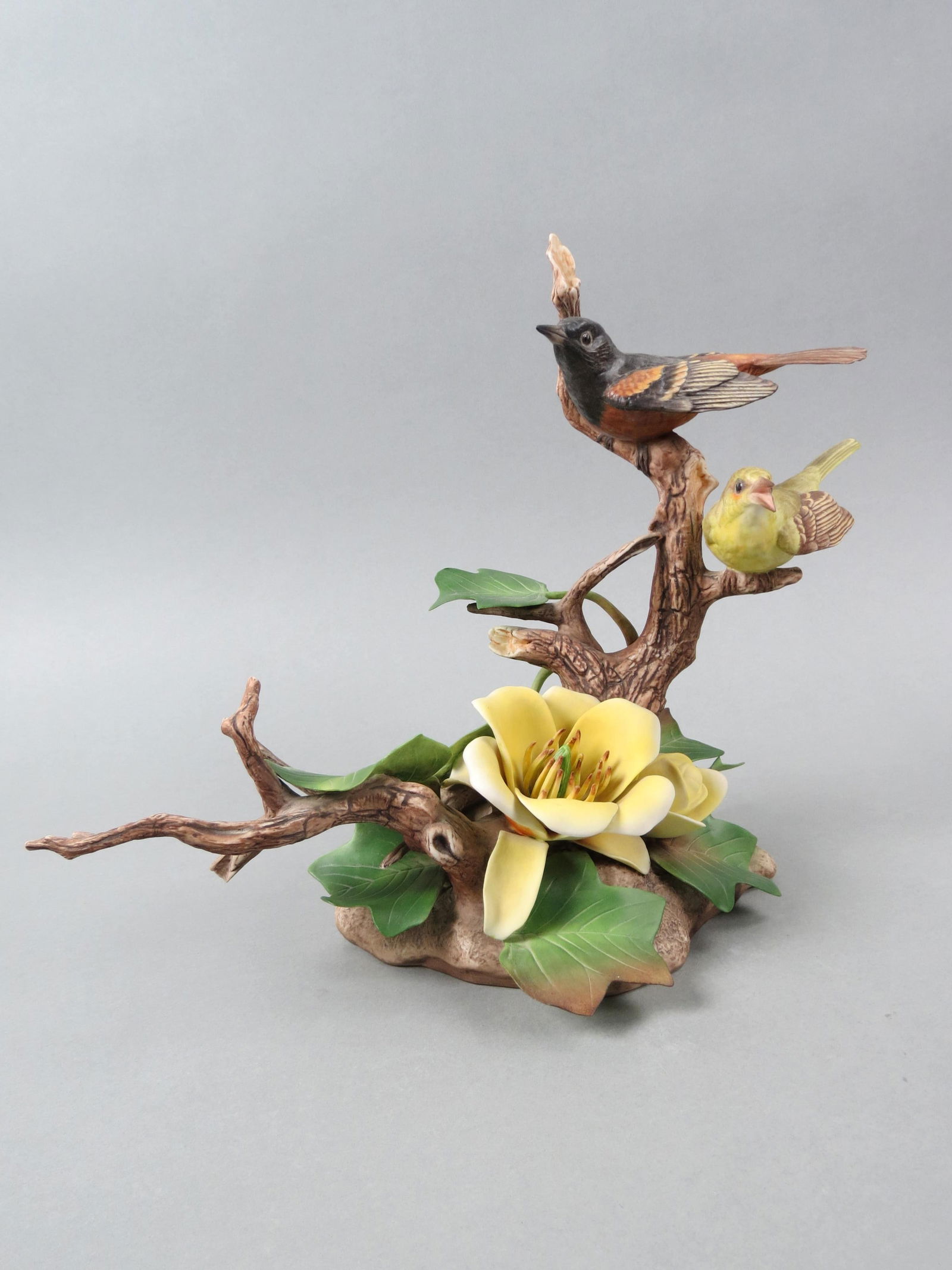 Boehm Porcelain Figurine "Orchard Oriole", #400-11, limited edition, 11" tall, 15" wide. (1 of 11)