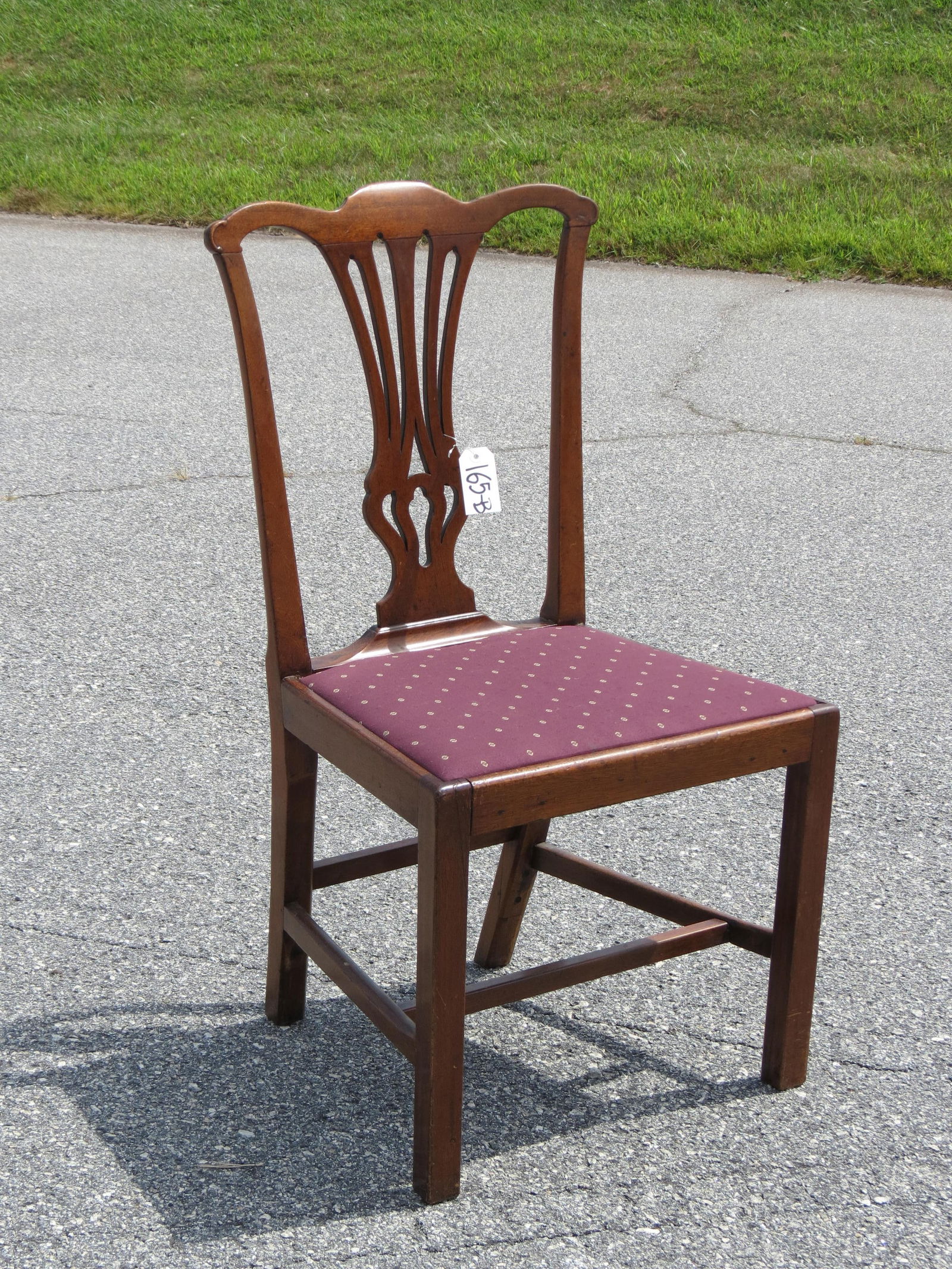 Rare Charleston SC Chippendale Side Chair, 18th century, 1760-1770's, carved back, 40" tall,  21" (1 of 4)