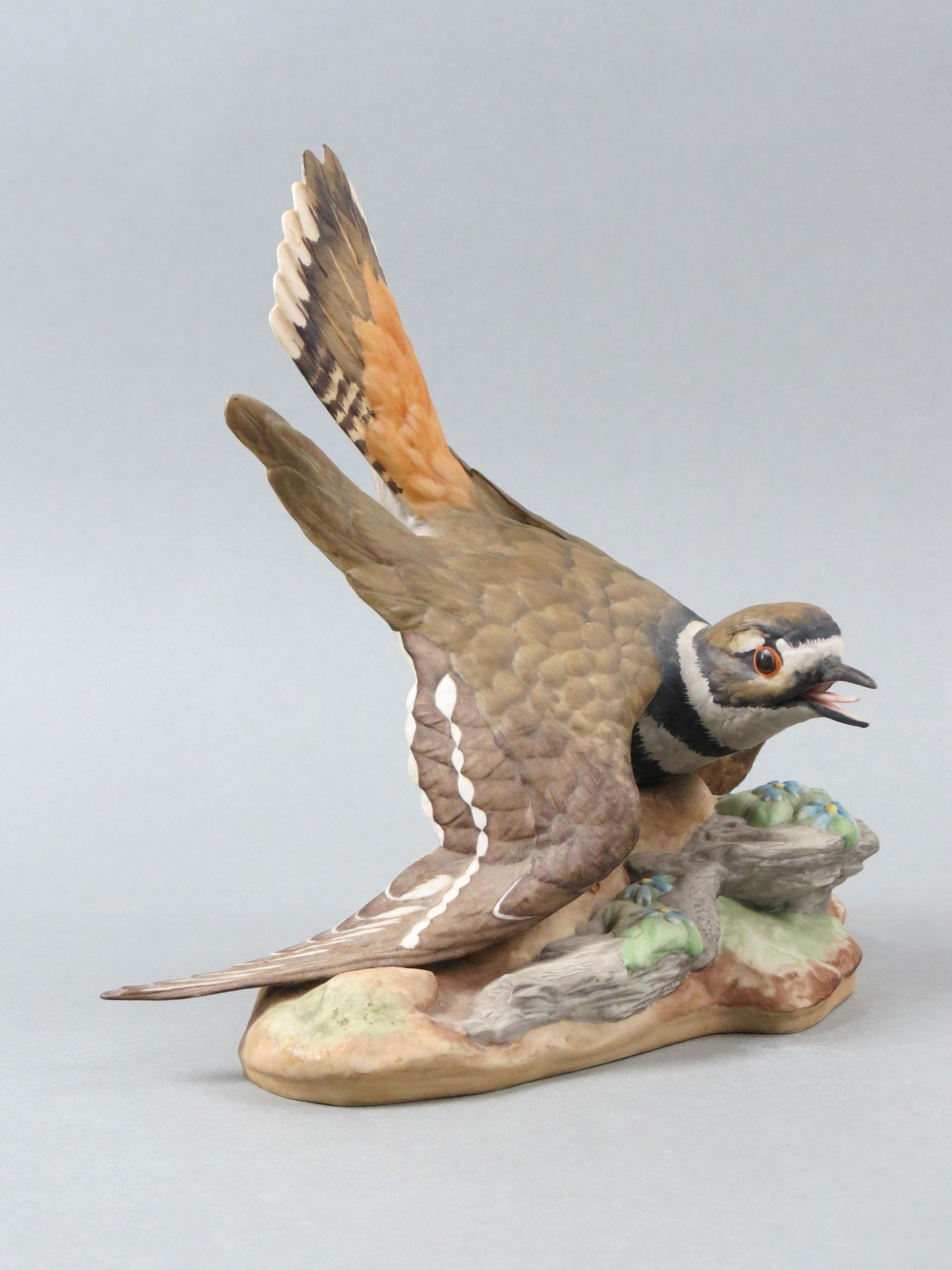 Boehm Porcelain Figurine "Killdeer" #473-G, issued in 1964, retired in 1970, 9 1/4"  tall, 12" wide. (1 of 4)