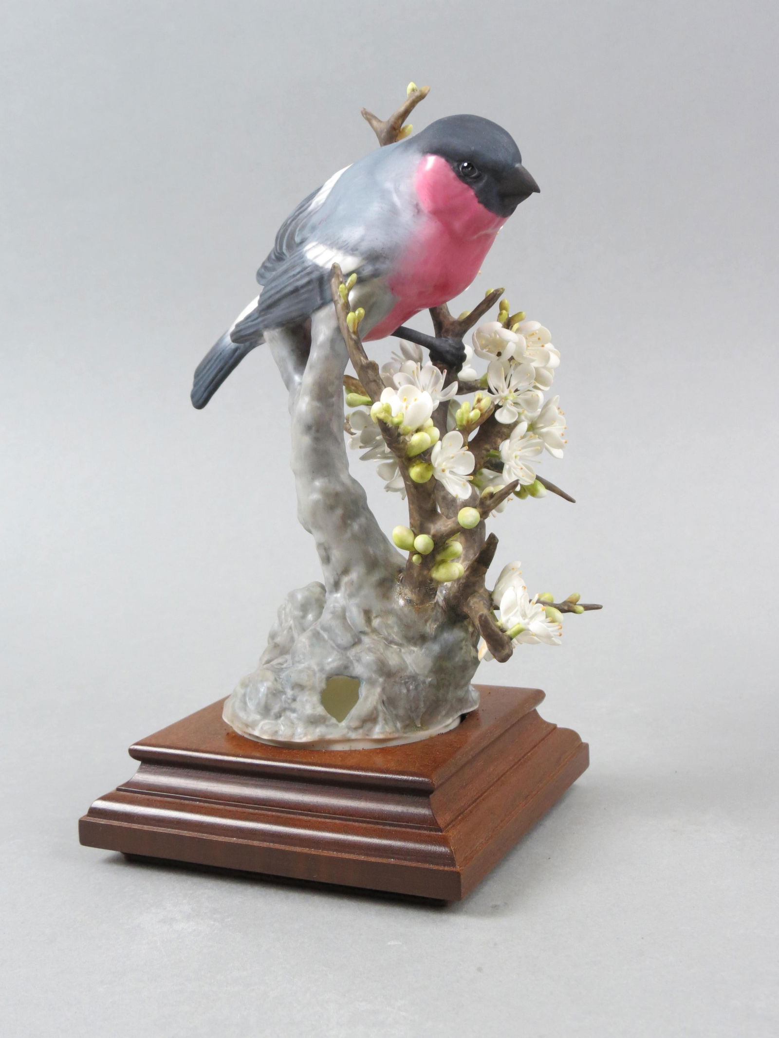 Royal Worcester Bird Figurine by Dorothy Doughty, "Bullfinch and Blackthorn", #27 of 250, issued in (1 of 7)