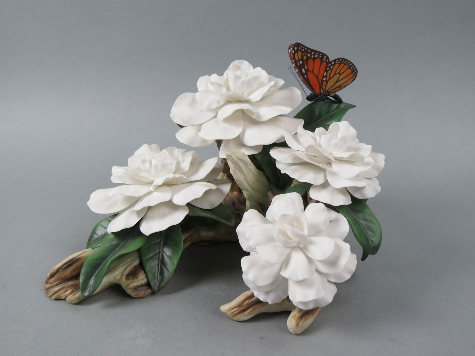 Boehm Porcelain Figurine "Gardenia with Butterfly, #10396, #108 of a limited edition, personally (1 of 5)