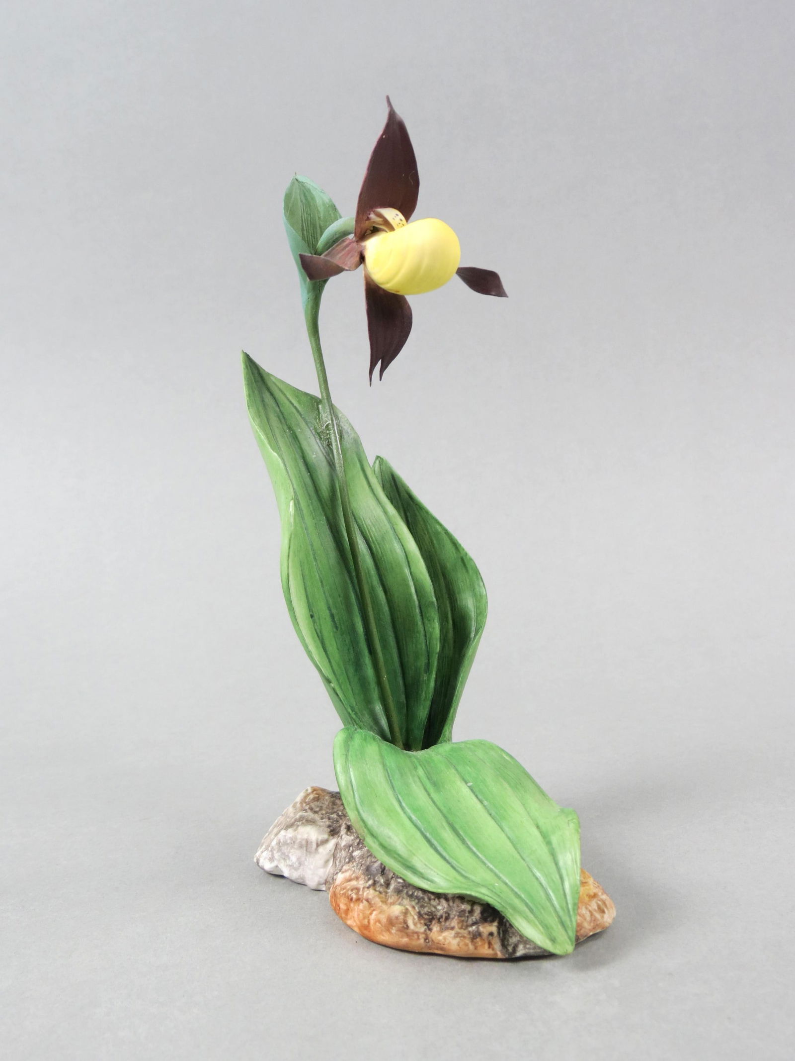 Boehm Porcelain Figurine "Lady's Slipper", part of the Rare Wildflower Collection series, (1 of 5)
