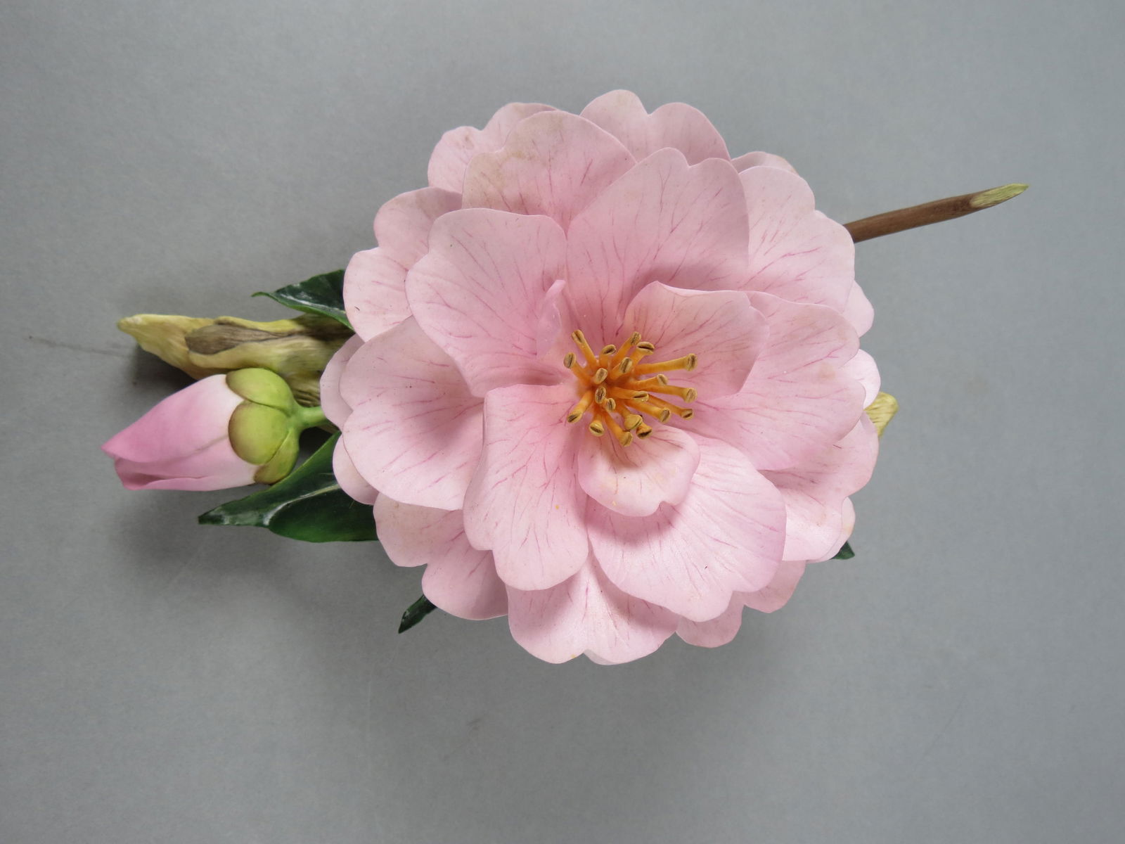 Connoisseur Porcelain Figurine of a Flower, marked "A-10 Sample, 1996", 3 1/2" tall, 8" wide, (1 of 5)