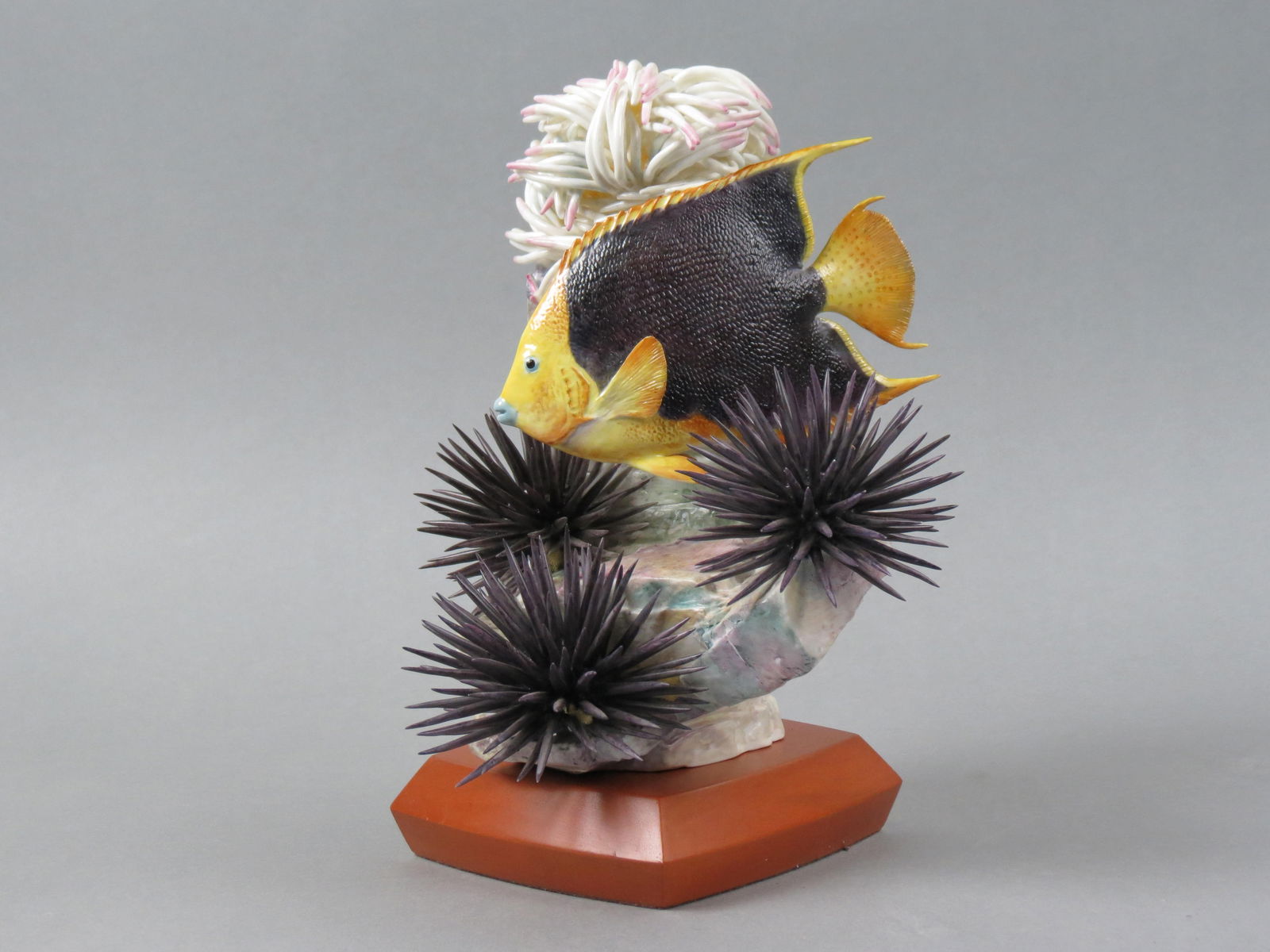 Royal Worcester Figurine of a Fish, "Rock Beauty", by Ronald Van Ruyckevelt, #298 of 500, issued in (1 of 6)