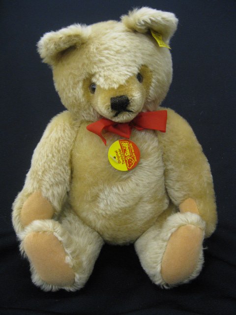 Steiff Teddy Bear, light brown, 13" tall: excellent