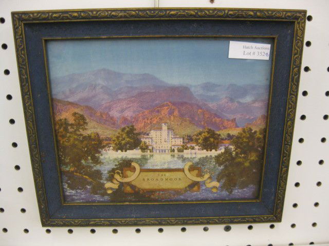 Maxfield Parrish Print "The Broadmoor",: all original, 8" x 7".