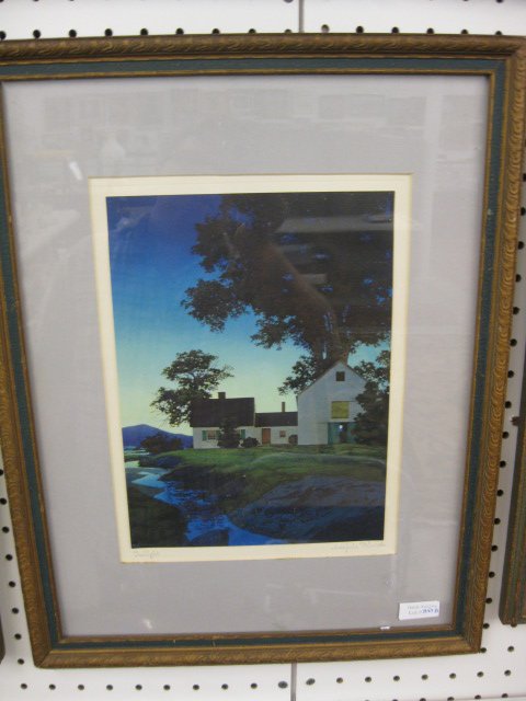 Maxfield Parrish Print "Twilight",: image area 8" x 10 1/4".