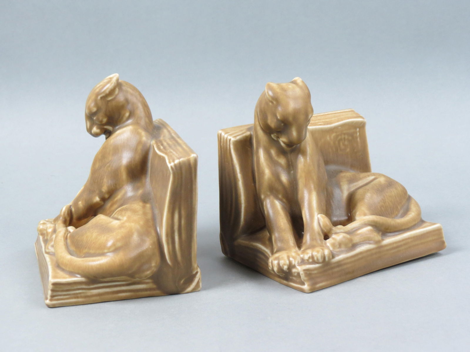 Rookwood Pottery "Panther" Bookends, 1924, (1 of 5)