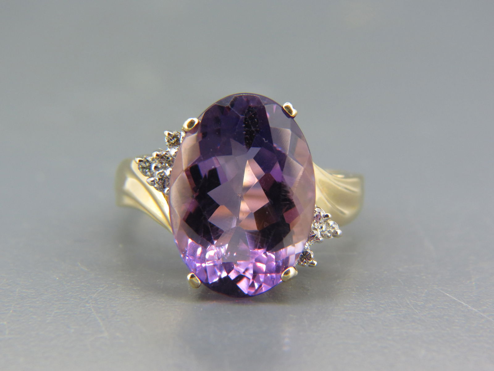 Amethyst & Diamond Ring, (1 of 6)
