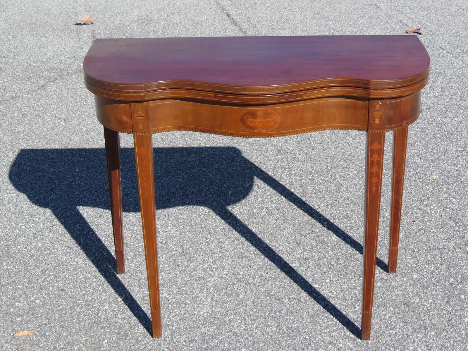 Antique Mahogany Game Table, (1 of 4)