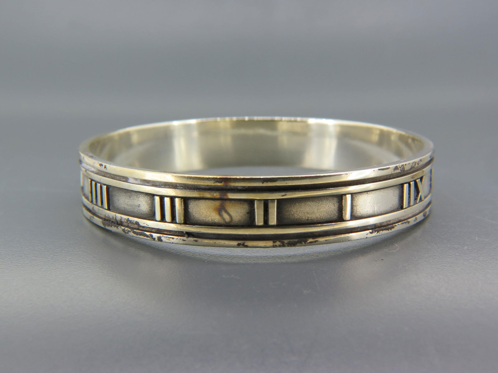 Tiffany Sterling "Atlas" Bangle Bracelet, (1 of 3)