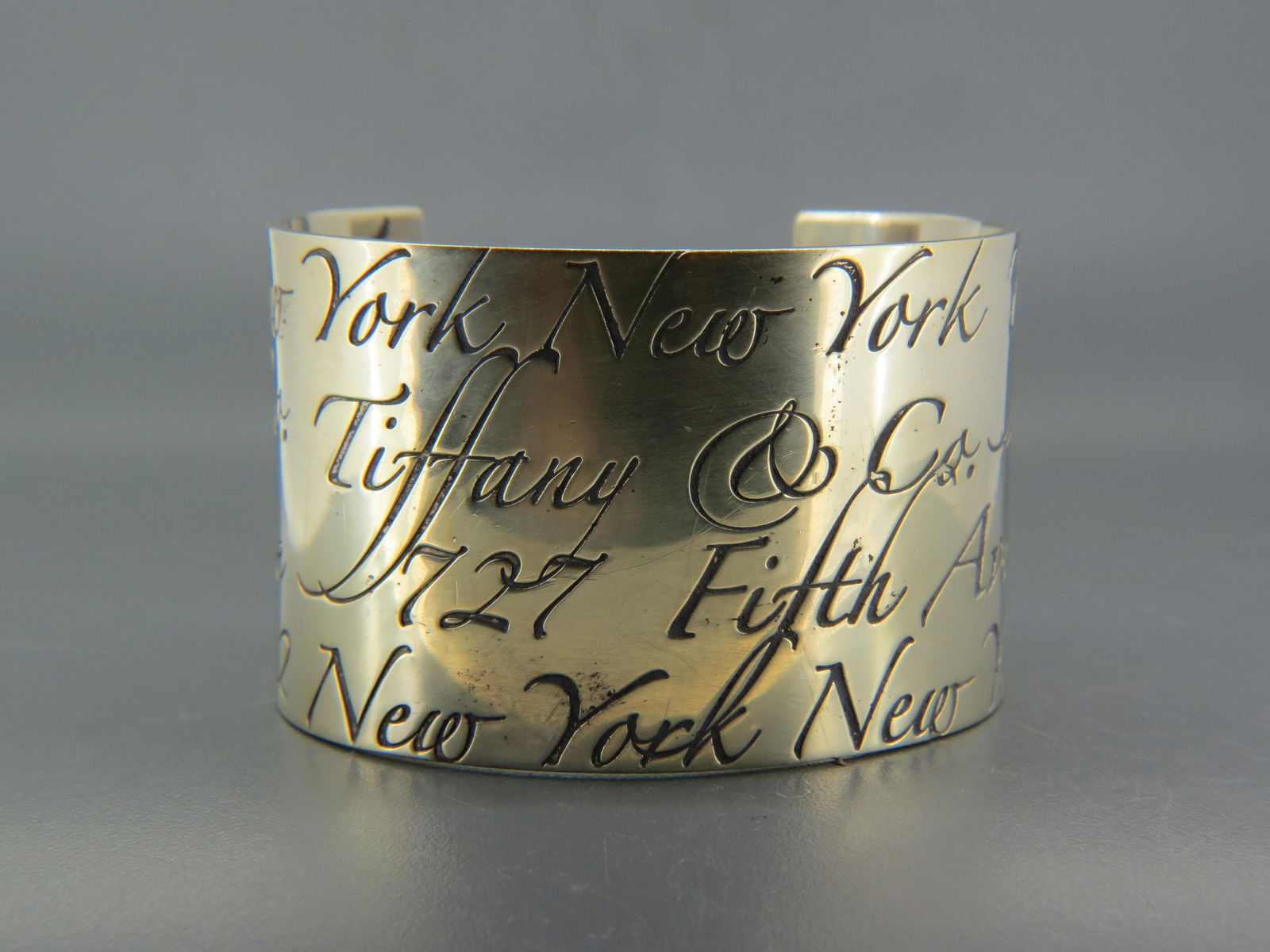 Tiffany Sterling Silver Wide Cuff Bracelet, (1 of 2)